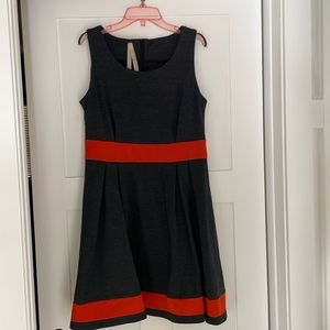 Cute gray and orange dress